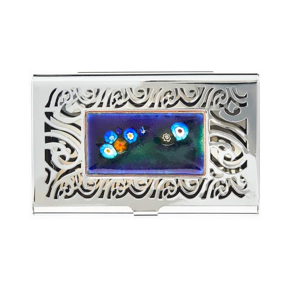 gjart_Cilbo Business Card Case Portable Appealing Great Gift No Discoloration Light Pretty Glossy